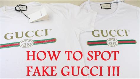 gucci logo shirt replica|real vs fake gucci.